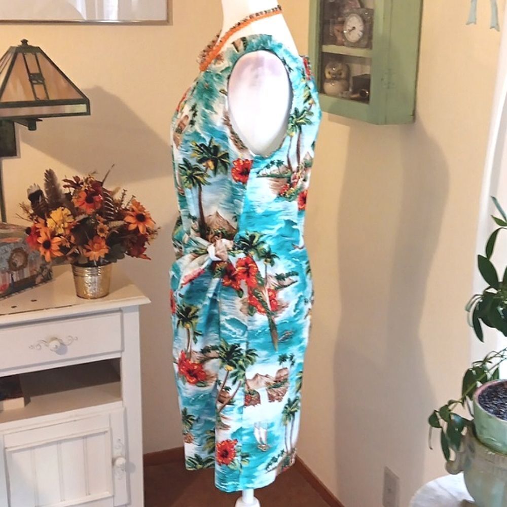 Vintage Shannon Marie Mock Sarong. Hawaiian, Tropical - Picture 4 of 12